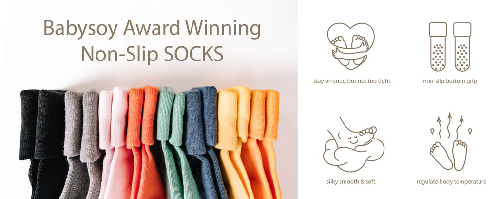 Organic Baby Socks With Grip
