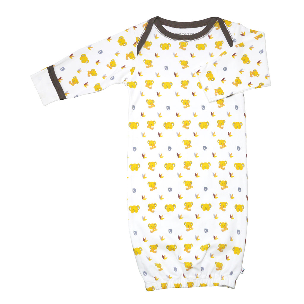 100% Organic Cotton Baby Animal Pattern Newborn Sleeper Gown Sleep Sacks
