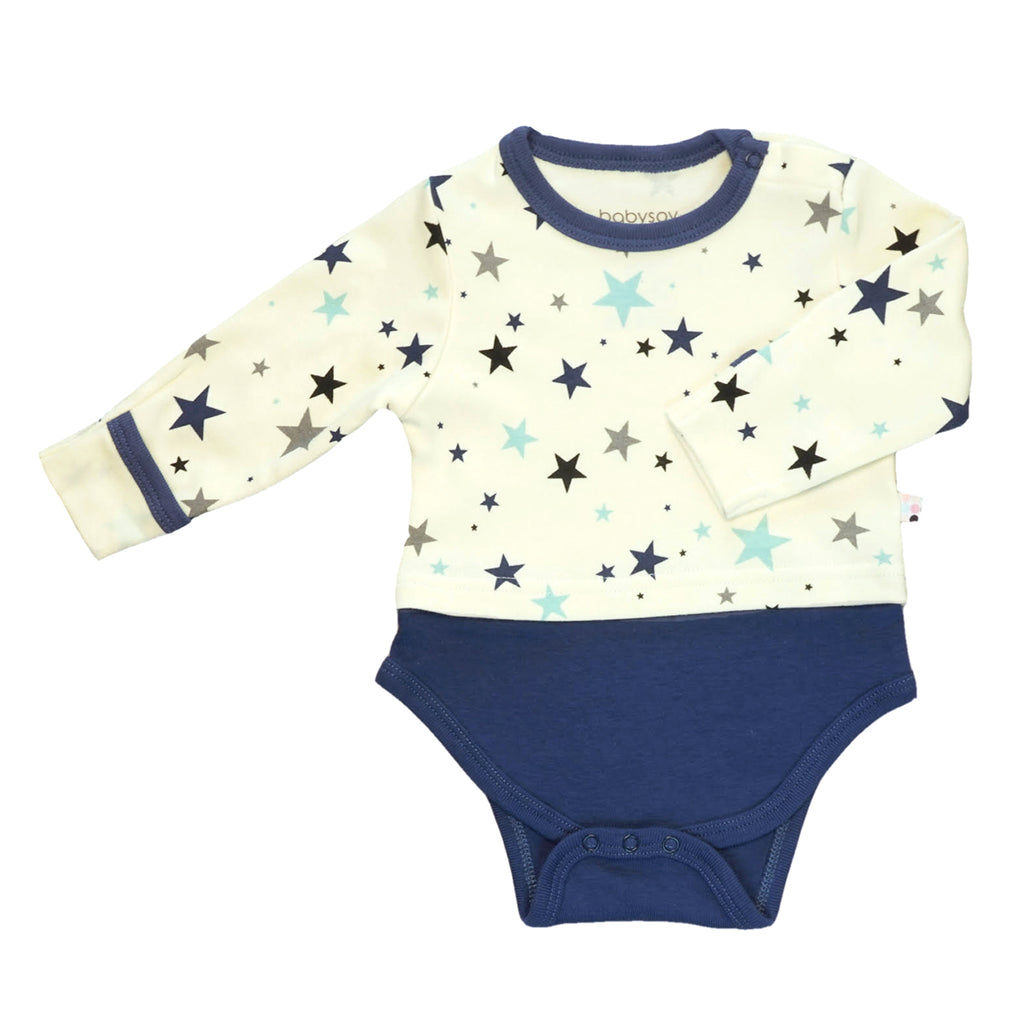 Baby Unisex star long sleeve tee bodysuit onesie