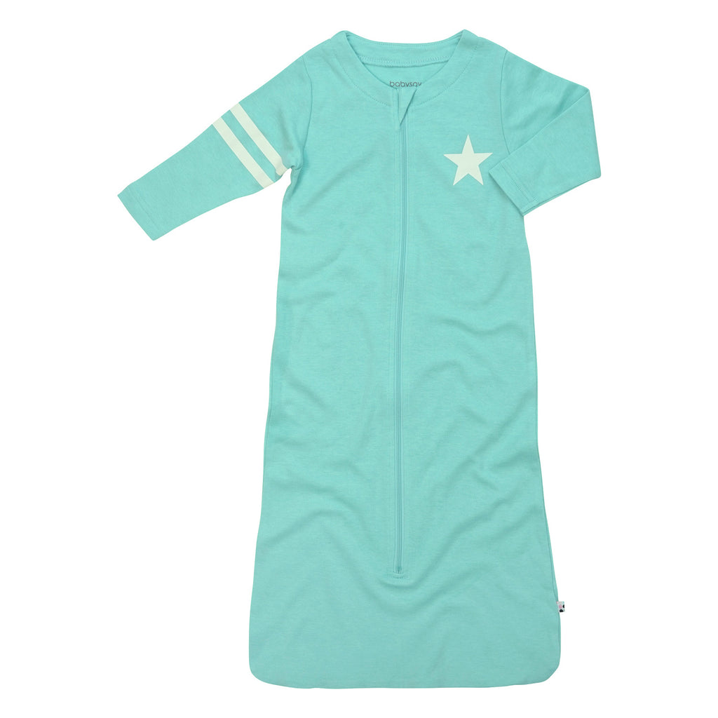 All-Star Long Sleeve Sleeper Sacks Baby wearable blanket with sleeves in harbor blue