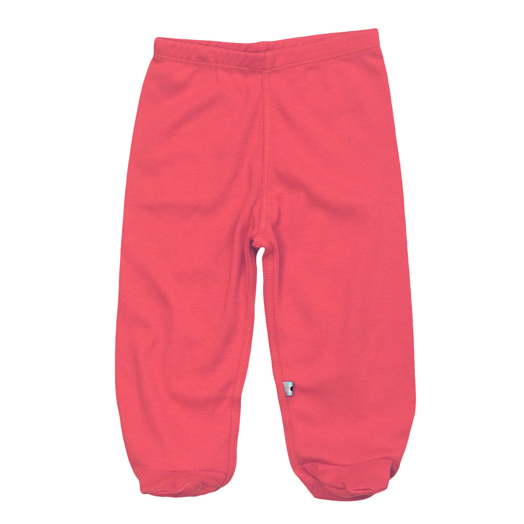 Baby & Newborn Comfy Footie pants with foot in blossom red 0-3 months