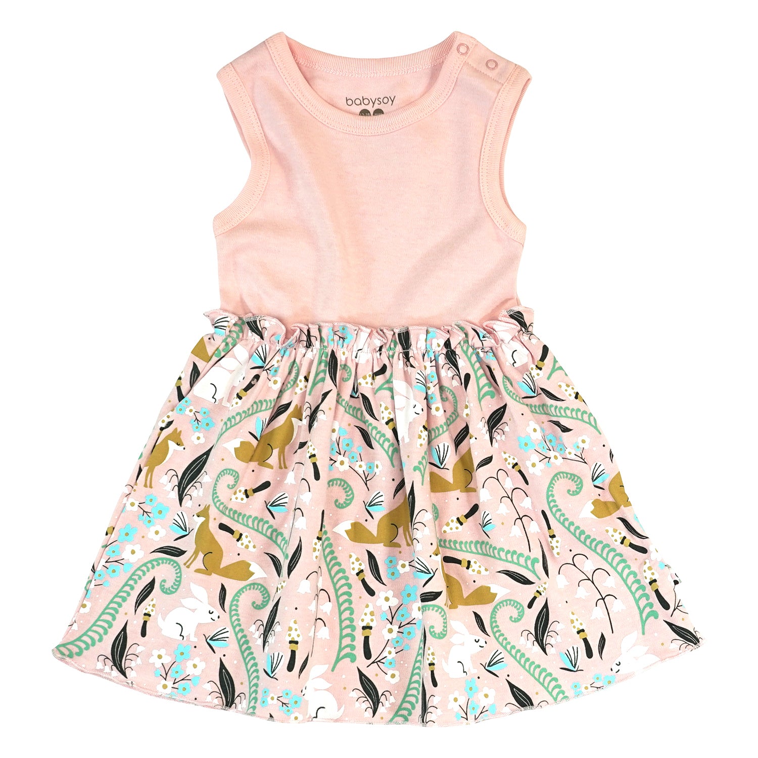 Toddler Girls Summer Twirl Dresses Fox_Peony / 2T Toddler Girls Summer Twirl Dresses Fox_Peony / 2T