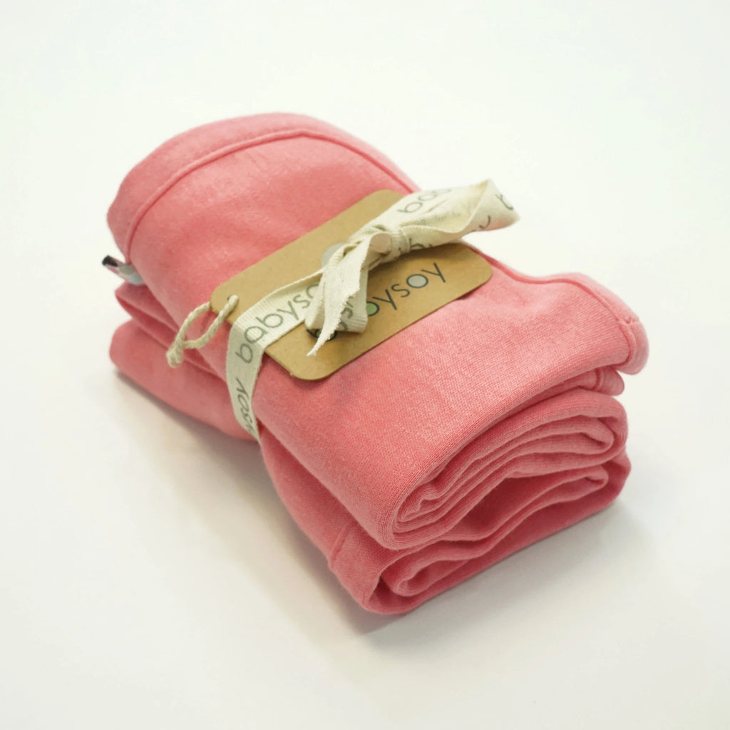 Modern Solid Colored Burpie/Burp Cloth Sets in rose pink