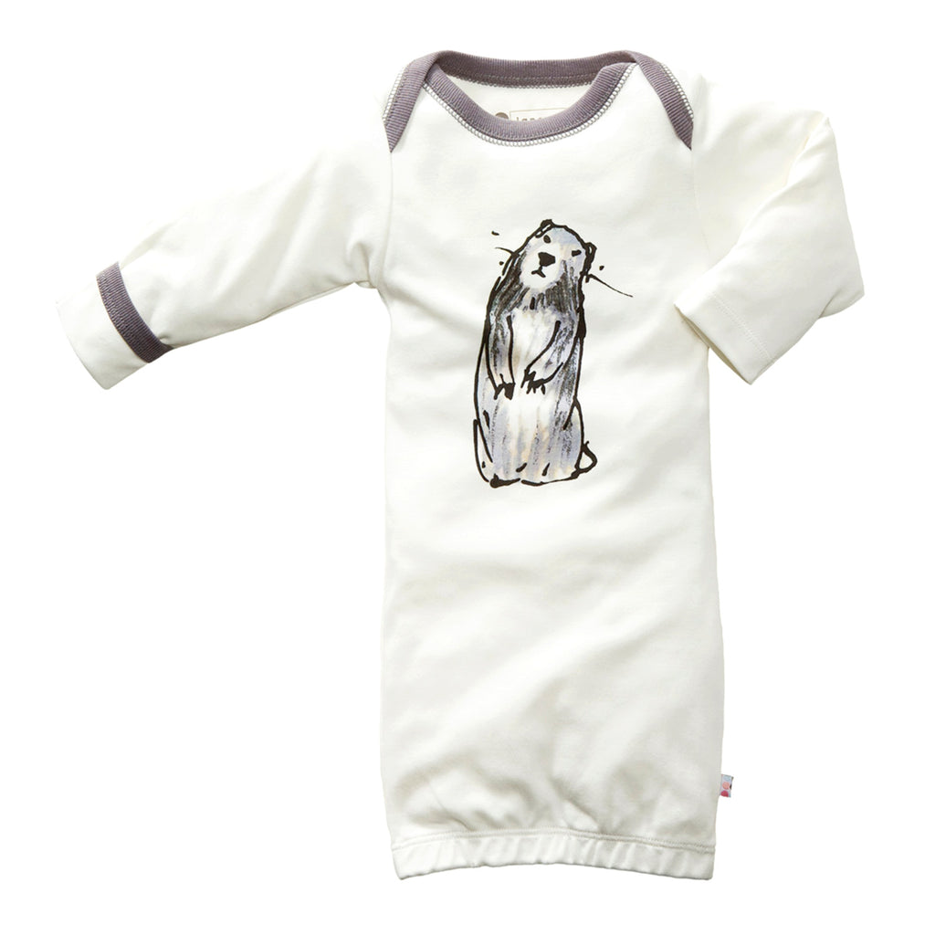 Babysoy Newborn Baby Unisex Jane Goodall Animal Gown/Sleep Sacks Marmot 0-3 months