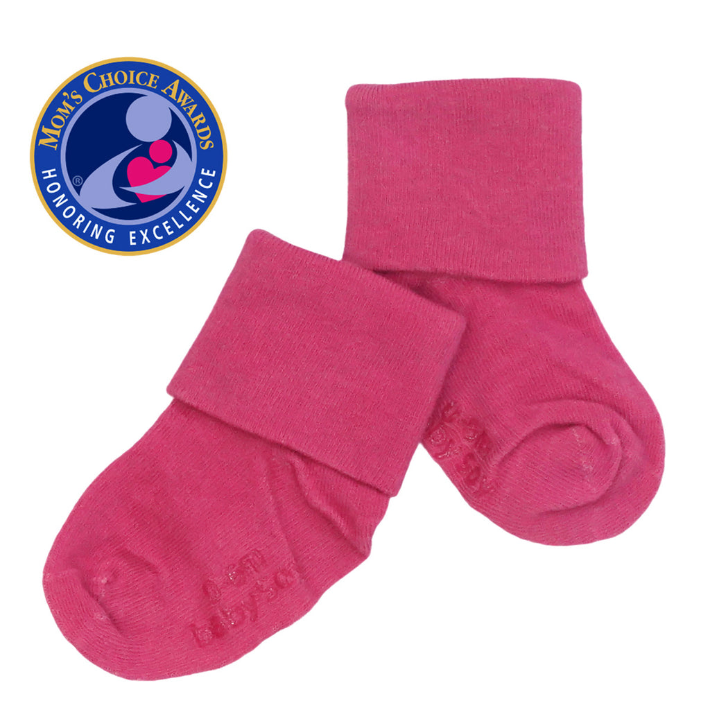 baby girl socks in berry pink 6-12 months