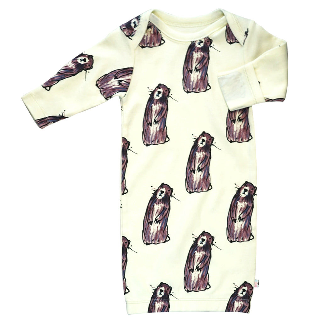 Jane Goodall - baby infant pattern long sleeve sleeper gown sleep sack marmot
