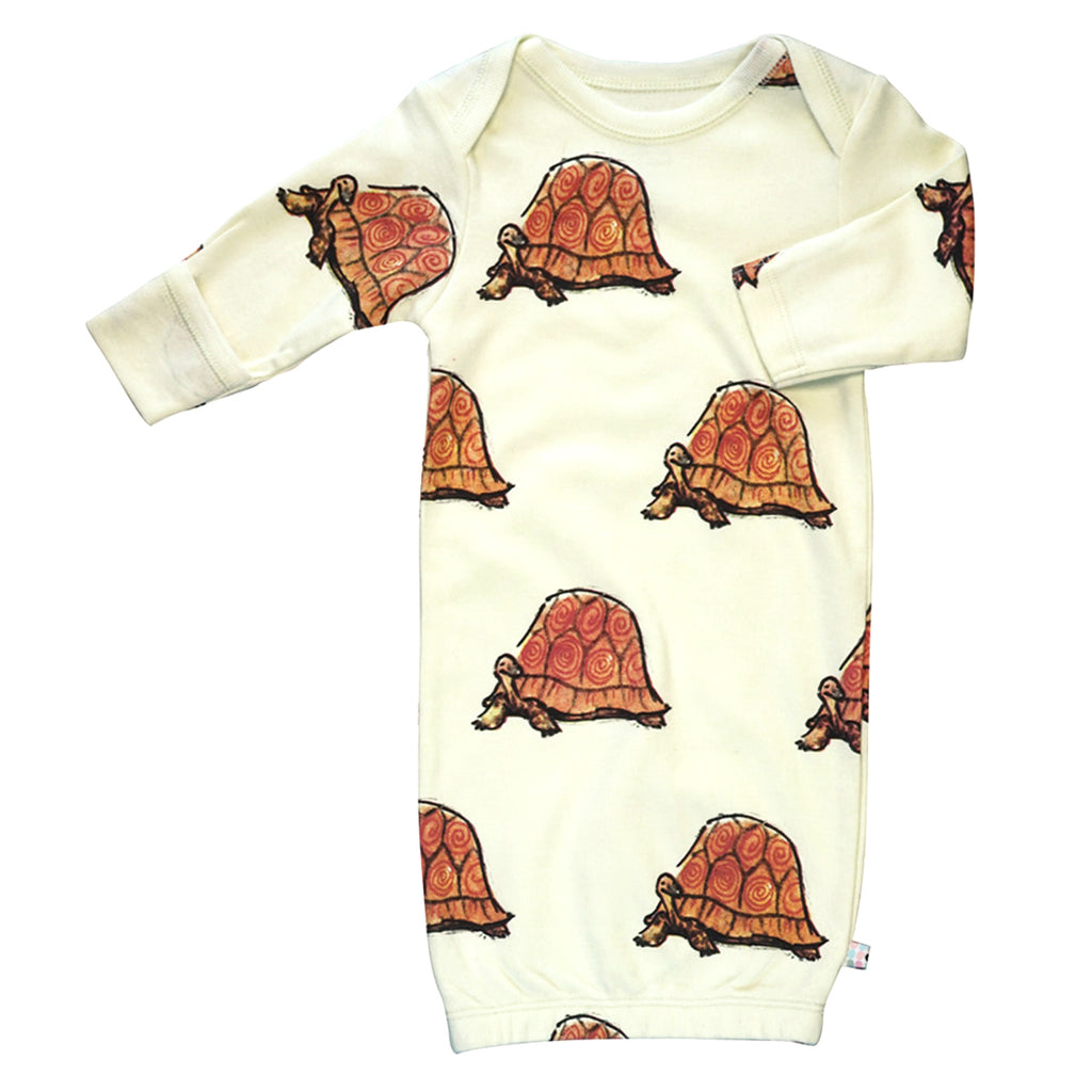 Jane Goodall Baby Newborn Pattern Sleeper Gown/Sleep Sacks Tortoise