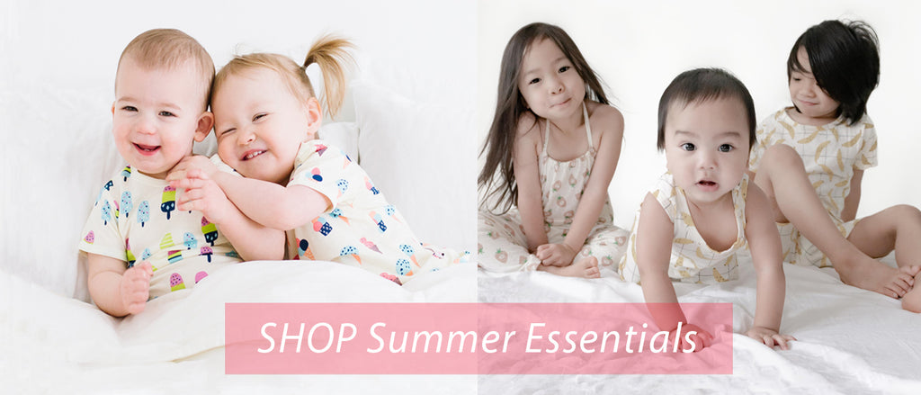 Shop Babysoy summer eseentials from kimono onesie, tank romper to PJ sets