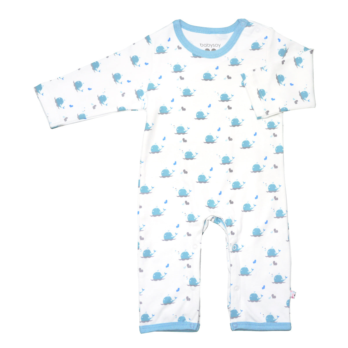 Babysoy Boy's Footie with Snaps - Chocolate | Baby Riddle Babysoy Boy's Footie with Snaps - Chocolate | Baby Riddle