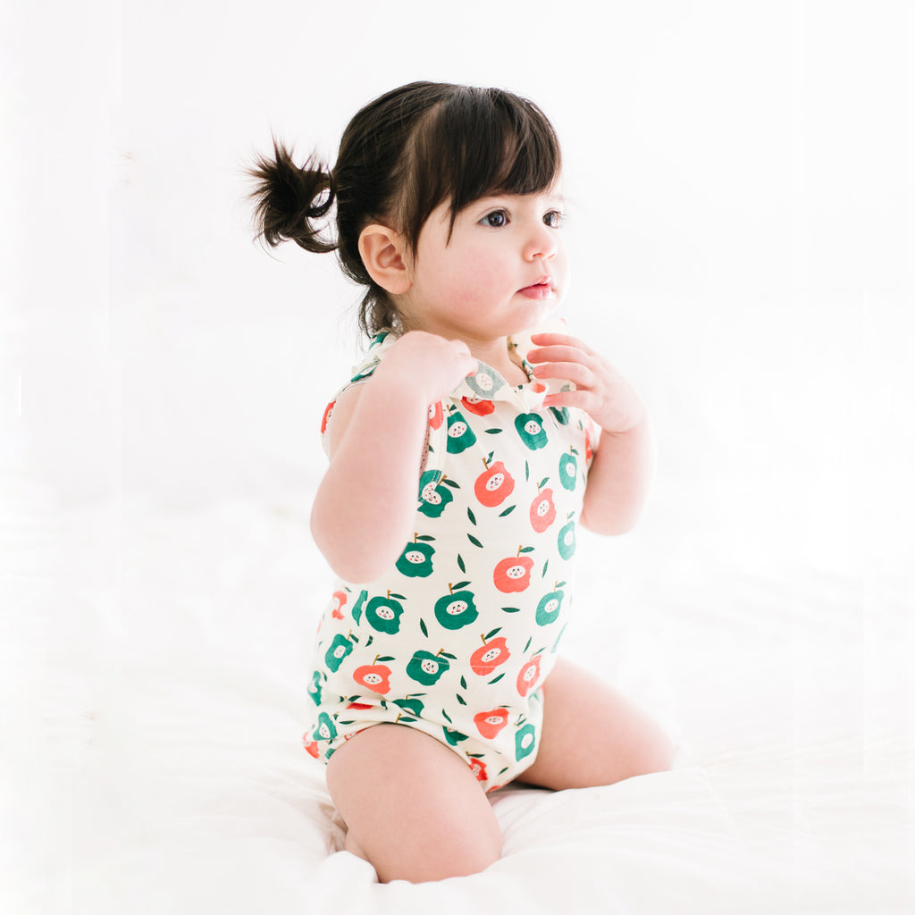 Babysoy organic pattern prints baby Kimono wrap around Short Sleeve onesie/Bodysuit