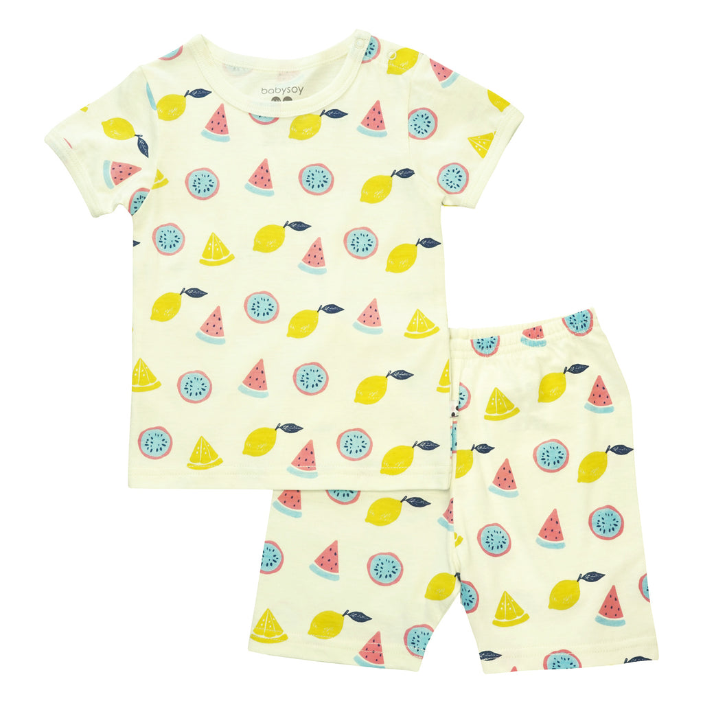 Baby Unisex Short Sleeve Pajamas Sets