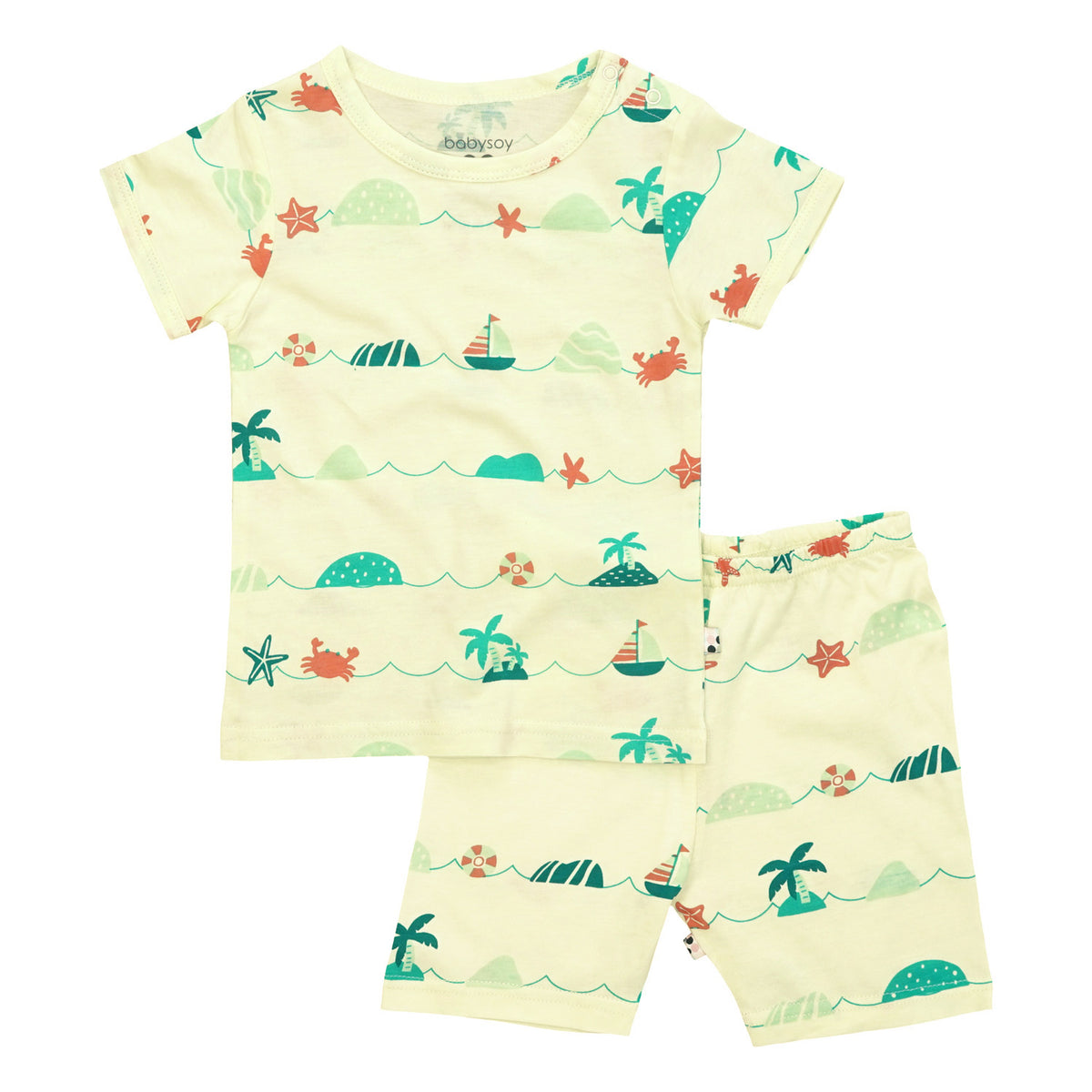 Baby Unisex Short Sleeve Pajamas Sets