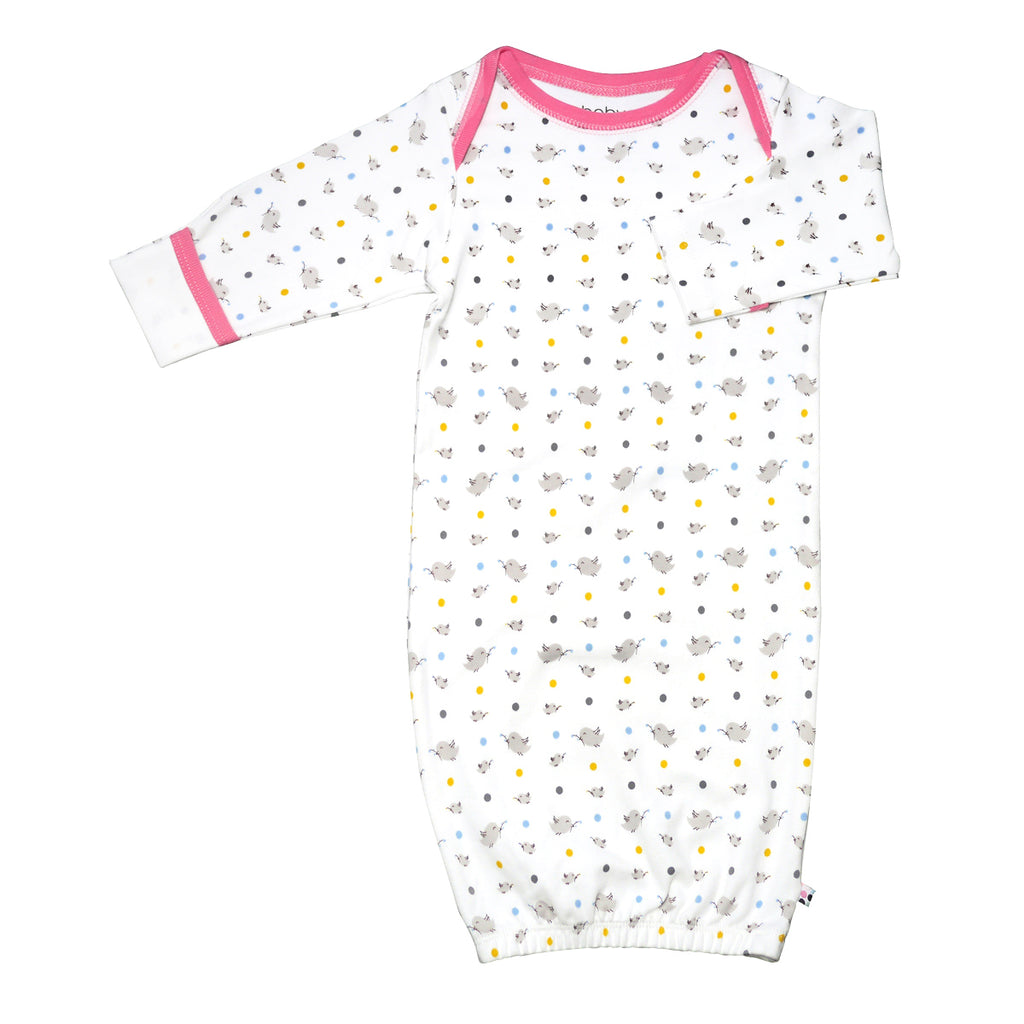100% Organic Cotton Baby Animal Pattern Color Newborn Sleeper Gown Sleep Sacks