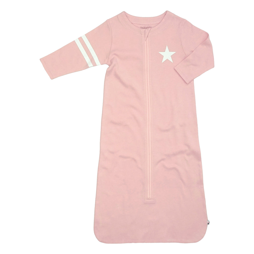 All-Star Long Sleeve Sleeper Sacks Baby wearable blanket with sleeves in pink