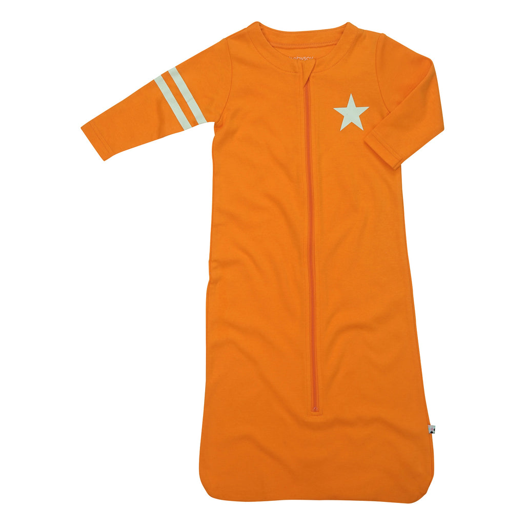All-Star Long Sleeve Sleeper Sacks Baby wearable blanket with sleeves in Orange