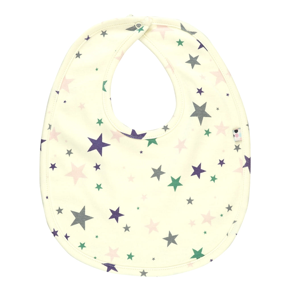 Star print double layer absorbent drool Bibs Mix 5