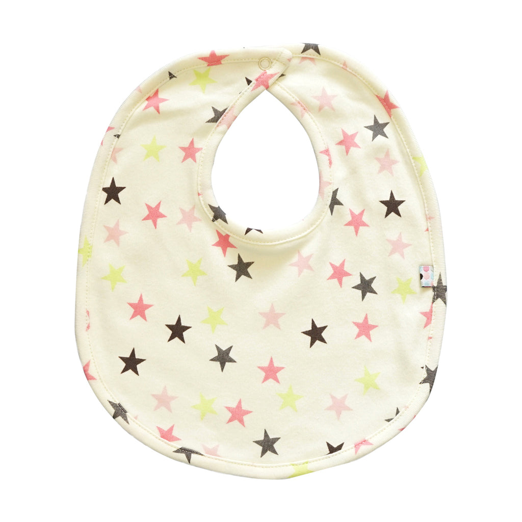 Star print double layer absorbent drool Bibs Mix 2