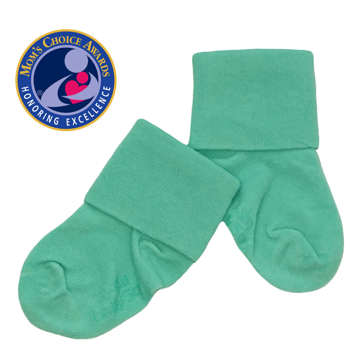 3-pack Non-slip Socks - Dusty green/floral - Kids