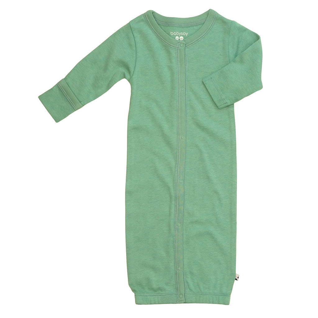 Modern Solid Color Long Sleeve Baby Newborn Gown/Sleeper Sacks in Green