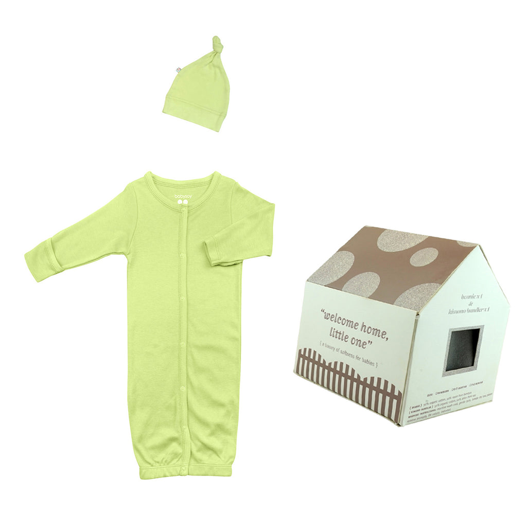 Babysoy Sleep Gown & Hat Take Me Home Set