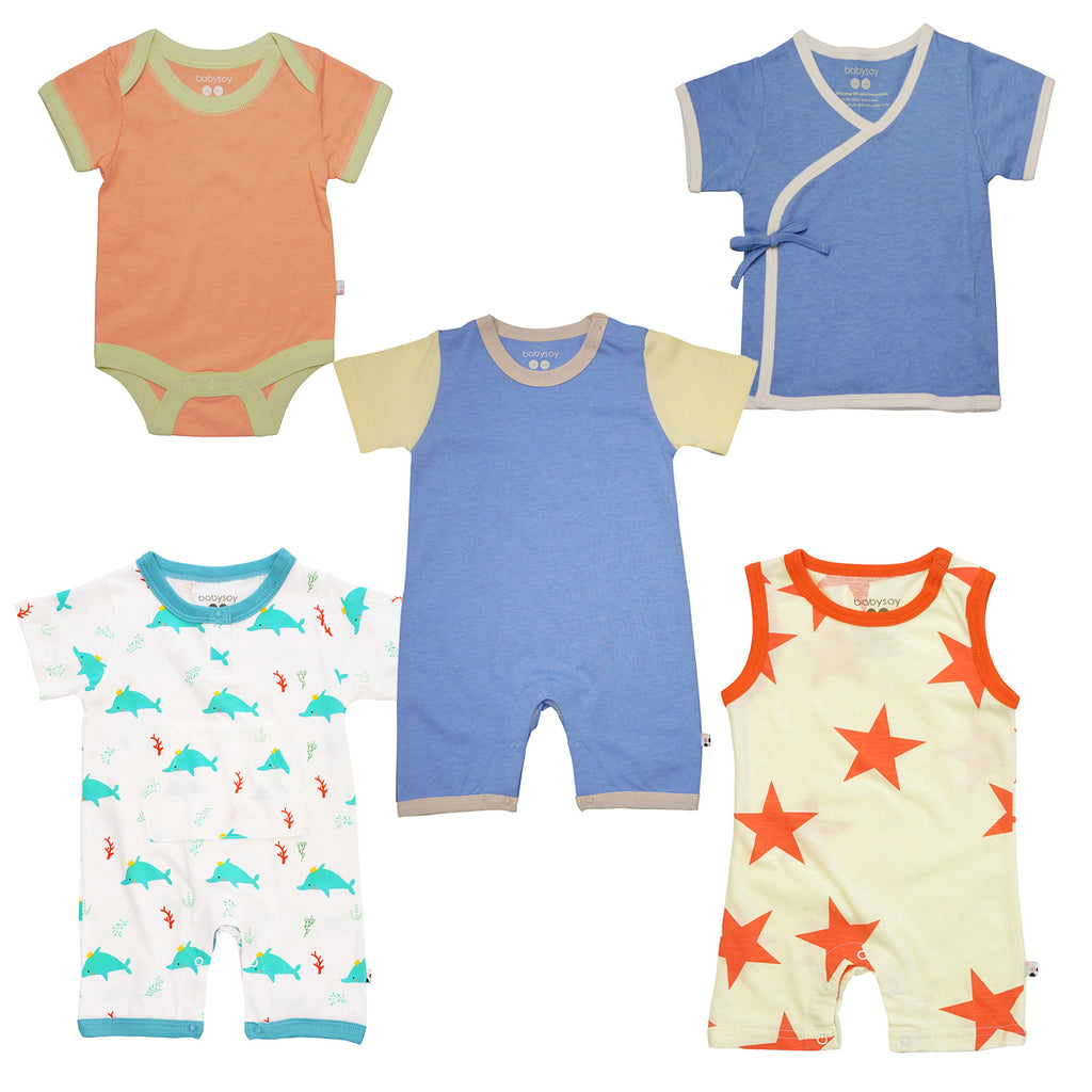 Organic and Sustainable Baby  Boy Summer Discount Value Deal Set